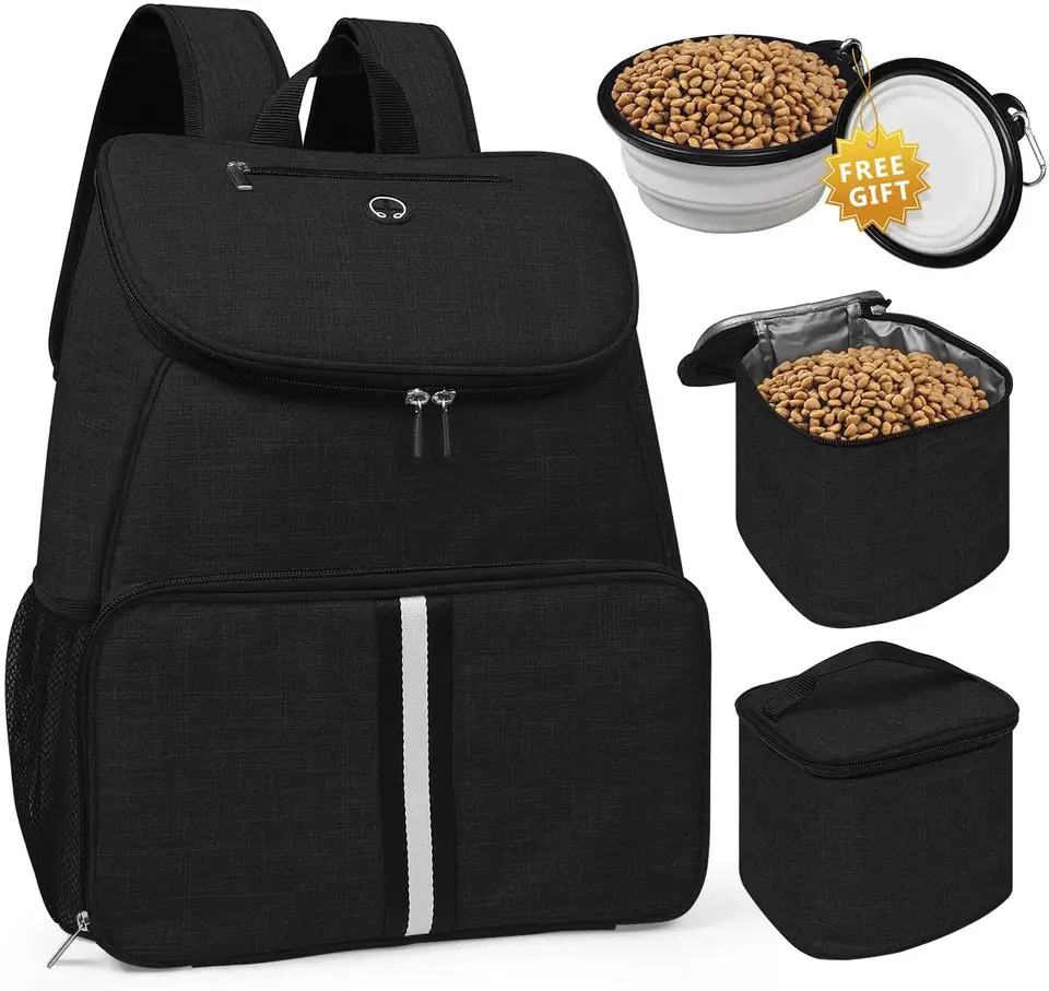 Supper supplier customized RPET 4 pcs waterproof travel organizer set compression packing cubes with luggage tag holder